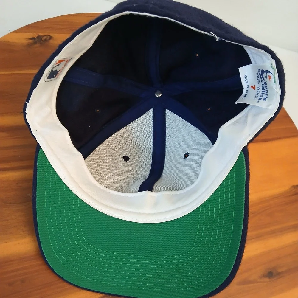 Vintage‎ Boston Red Sox Hat Cap Sports Specialties Fitted 7 100% Wool Plain Logo